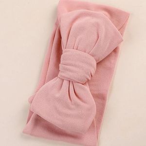 Hårtillbehör född stor båge headwrap barns huvudbonad vildband elastiska pannband baby flickor spädbarn bågar turban