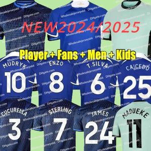 2024 25 Enzo CFC S Soccer Jerseys Retro Collection Joao Felix Pulisic Mount Havertz Sterling Jersey Fofana Black Out Women Football Shirt Cucurella Mash Up Kits