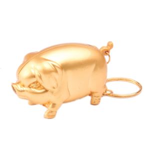 Ny Creative Little Piggy Jet Lighter Butane Gold Pig Iate Fire Lighter Mini Funny Piggy utan utan gasändare