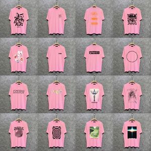 Pembe Şort Tişörtlü Erkek Mor Gömlek Grafik Tee Tasarımcı Tshirt Duck Renk Kısa Kollu Yuvarlak Mürettebat Boyun Moda Hip Hop Polo%100 Pamuk Mor Kot Gömlek Giysileri