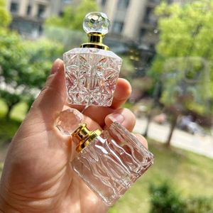 Storage Bottles Empty Refillable Perfume Dropper Bottle Car Gift Crystal Decoration Vintage Essential Oil