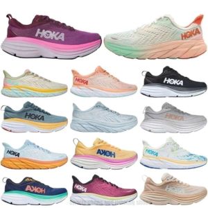 2024 HOKAH One Bondi 8 2023 Running Hokahs Shoes Platforma Clifton 9 Women Blakc White Harbor Męskie trenerzy Runnners 36-48