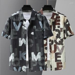 Men's Casual Shirts Summer Oversized Shirt Man Tops 2024 Fashion Plus Size 4XL-11XL Short Sleeve Vintage Clothing