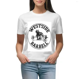 Polos femininos Westside Barbell - Logo T -shirt Roupas estéticas Anime Tees Funny T para mulheres