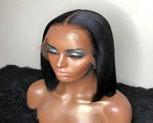 New Bob Wig HD Lace Frontal Wig Straight Hair 13x6 Lace Front Human Hair Wigs Transparent Bob Lace Front Wigs 150 Short Bob Wigs847395444