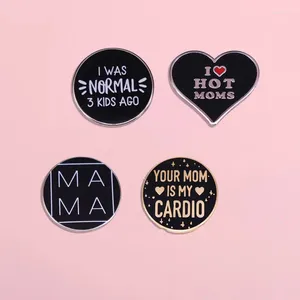 Broches do dia das mães da moda Broche de mamãe de lapela de lapela de lapela feminina Camisa de camisa de camisa de camisola Acessórios