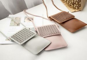Mini Carving Women Crossbody Shoulder Bag PU Leather Wallet Cell Phone Case Belt Pouch Portable Universal Fashion Crossbody Phone 9739181