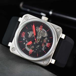 Watch watches AAA Product Micro Mens Fashion B Square 3-Pin Fully Automatic Mechanical Tape Watch