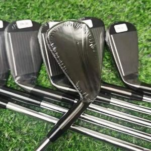 7 Piece 790 Club Head Set von Brand Black Golf Iron Cover 49p mit 240430