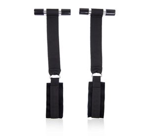Sexeuchten1 Paar schwarze Nylon Handmanschette für hängende Schlinge Swing -Gurt Handschellen für Erwachsene Sexspiele Q05064065020