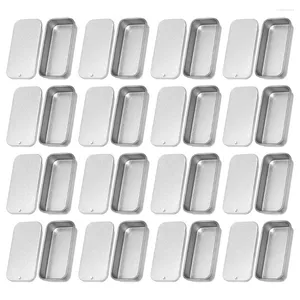 Garrafas de armazenamento 16 pcs push-pull caixa de doce jar pequenas caixas de perfume latas de lata de lata de metal lata com tampas viagens