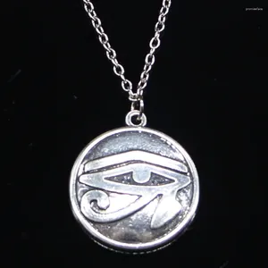 Chains 20pcs Fashion Necklace 27mm Eye Of Horus Pendants Short Long Women Men Colar Gift Jewelry Choker