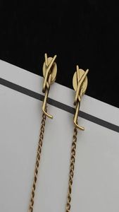 Orecchini da designer Nappel Fashion Pieging Giorriente Giorri Domande Gold Earinger Long Earrings Luxurys Jewelry 2209271D9032082