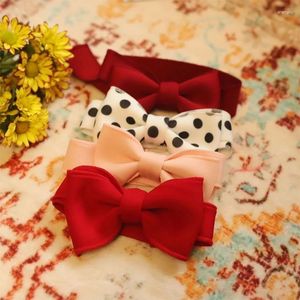 Accessori per capelli Solid Big Bow Topknot Headband per bambini elastici Nylon Bande di nylon Fashion Turban Headwraps