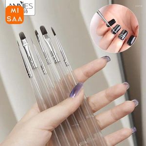 Bordslampor Ritningslinje Gel UV Polish Acrylic French Stripe Nail Brush Manicure Tools Pening