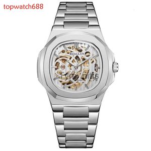 Altri dispositivi indossabili orologio meccanico automatico Cavalo cavo quadrante Skeleton Orologi maschi Orologio Clock Hombre Relogio Masculino X0821