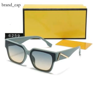 Fashion Design f Sun occhiali da sole uomini e donne Viaggi casual UV Protezione UV quadrata cornice ovale tela da sole Fendisunglasses 6570