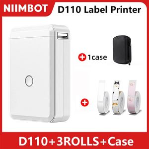 Niimbot D110 Mini Taşınabilir Termal Bluetooth Yazıcı Kendinden Yapışkan Çıkartma Ticari Ev Kullanımı Niimbot D110 240417