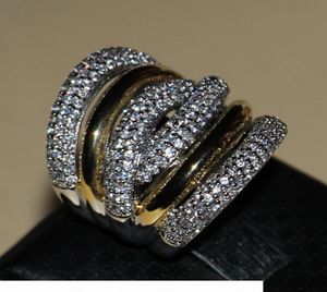 Victoria Wieck Full Tiny Stones Women039s Fashion Jewelry 14kt Whitegold Gold Filled Zirconia Wedding Engagement Band Rings GI9773589