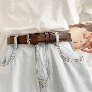 Belts A belt for women and men simple and versatile student black needle buckle personalized decoration belt for women