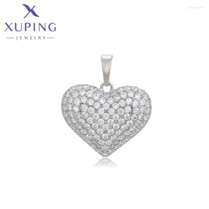 Collane a ciondolo Xuping Gioielli Arrivo Platinum Color Heart Charm Collana Girls Girls Exquisite Mother's Day Gift x000749219
