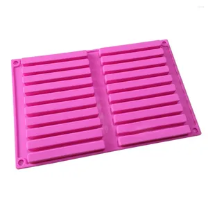 Bakeware Tools Design Diverse Styles Hole Square Length Strips Chocolate Sticks Flexible Silicone Mold
