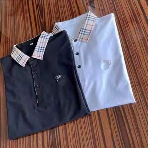 Summer fashion embroidered men's POLO shirt with all fashion ins lapel T-shirt handsome with half sleeve short sleeve