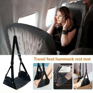 Hängmattor Comfy Hanger Travel Airplane Footrest Hammock gjord med premiumminneskum Fotutlandsmöbler Hängande stol Swing Camping