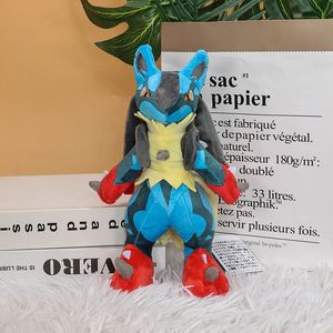 10 Inch Cool Blue Fighting Plush Toy Stuffed Animal Doll Cartoon Mega Skill Plushie Toy Kids Playmate Boys Girls Christmas Gift