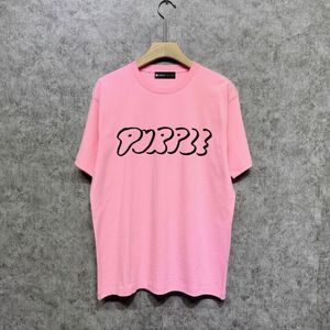 pembe şort tişörtlü erkek mor gömlek grafik tee tasarımcı tshirt ördek renk kısa kollu yuvarlak ekip boyun moda hip hop polo%100 pamuklu gömlek 637