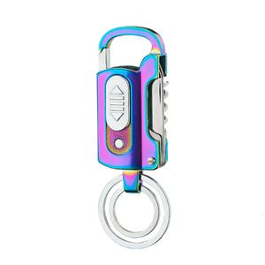 Wholesale Multifunctional Keychain Usb Lighter With Unpacking Knife Bottle Opener Torch Outdoor Lighter Windproof