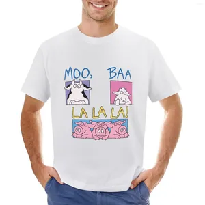 Men's Polos Moo Baa La Cow Cheep And Pig T-shirt Plain Boys Whites Quick-drying T Shirts For Men Pack