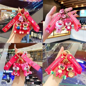 Little Bear Cine Cartoon Boychain Bambola coppia Bambola Silicone Cance a sospensione Pendant Keechchain