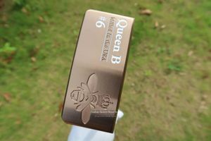 Golfklubbar Queen B 6 Golf Putter 3233343536 Inch Steel Shaft med huvudskydd 240424