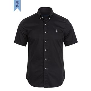 Men's high-end shirt short sleeved top designer solid color shirt brand pony retro embroidery polos fashion business social multi-color short sleeves