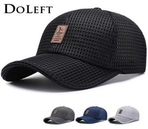 2020 Summer Mesh Baseball Cap Mężczyźni Węzyki wydzieleni Sun Dad Hats Unisex Solid Color Caps Snapback Bones2973688