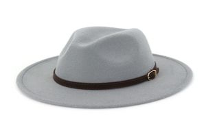 Vintage Wool Feel Fedora Hat Wide Brim Ladies Trilby Chapeu Feminino Hat Women Men Jazz Church Ojciec Sombrero Caps2031225