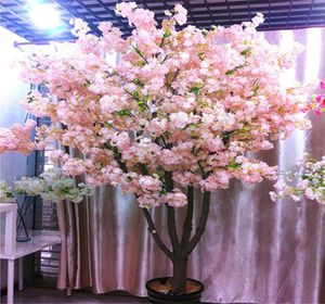 Dekorativa blommor kransar Silk Cherry Blossom Simulation Fake Flower Bouquet Artificial Tree for El Scenic Landscape DIY Weddin5447783