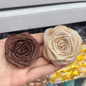 Akcesoria do włosów Rose Rosette Flower Solid Rose DIY do dekoracji domowej szyfon z perłą