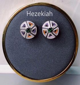 Hezekiah S925 Sterling Silver Windmill örhängen Högkvalitativ aristokratisk temperament Damörhängen Prom Party Round Earrings6437450