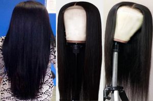 Newest 5x5 Lace Front Wig Pre Plucked Remy Brazilian Human Hair Wigs Straight 4x4 Lace Closure Wig Glueless6221475