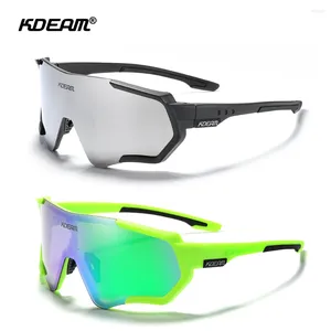 Sunglasses Brand KDEAM Men Cycling Goggles TR90 Frame Bicycle Mountain Road MTB Polarized Sun Glasses Bike Hiking Fishing For Mens