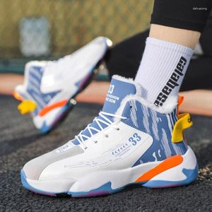 Lässige Schuhe 2024 Winter warmes Fleece Herren Vulkanisierte nicht rutschdicke alleinige Männer Basketball gemischte Farben Design Chunky Sneakers