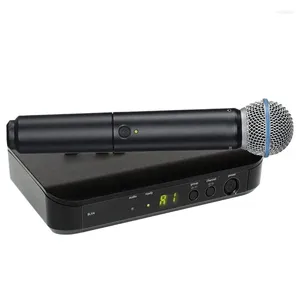 Microfones miicrophone sem fio blx4 blx24 blx4r blx24r beta58 profissional 1 canal uhf Blx System para gravação de estágio de karaokê dj