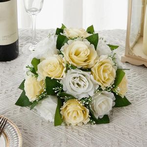 Decorative Flowers Flower Ball Artificial Rose For Wedding Table Setting Centerpieces Road Leading Rack Decorations