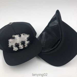 Embroider Mens Brim Hats Trend Korean Edition Stilig Ch Mesh Visor Baseball Cap justerbar skydd CAPS Kvinnlig sommar cool