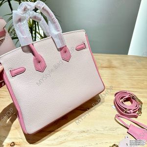 8a Hot Pink Handbag Purse Women Men Totes Designer Väskor Cowskin äkta läderhandväskor Halsduk Charm med remmar och förpackningsboxpåse 35 30 cm Cross Body Brik Stor tote