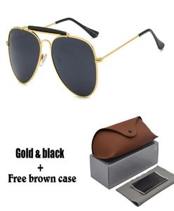 Brand Designer Classic Pilot Sunglasses for men women Metal Frame Driving glasses uv400 Protection Mirror Goggle with box and case5124404