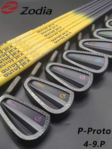 Zodia Pproto Golf -Eisen mit Wellen- und Griffs CB Limited Edition 49p 7pcs S20C Weiches Geschmiedes OEM 240430