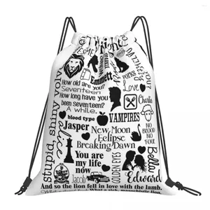 Ryggsäck tema sub way art grafiska ryggsäckar bärbara dragsko påsar bundle ficka diverse väska